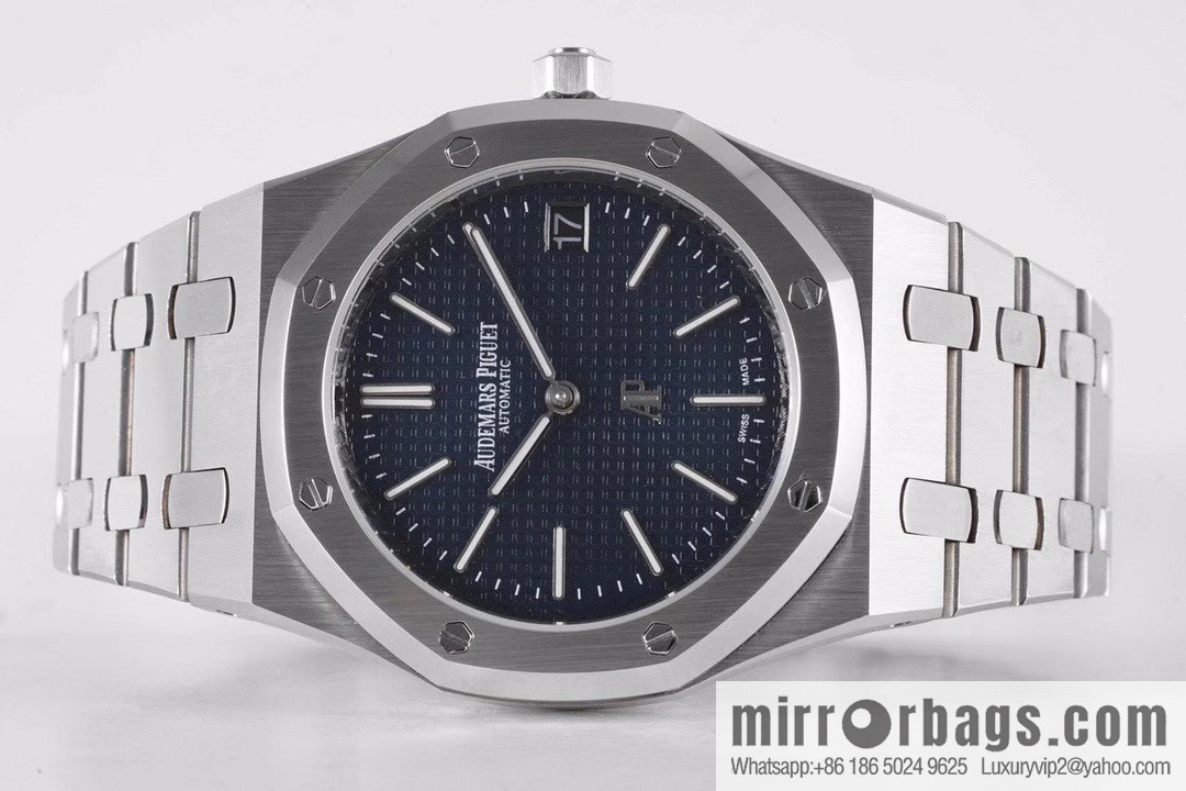 Royal Oak 15202 watch size 39mm super two-pin mechanical movement, sapphire crystal glass mirror, original Cal.2121 automatic movement