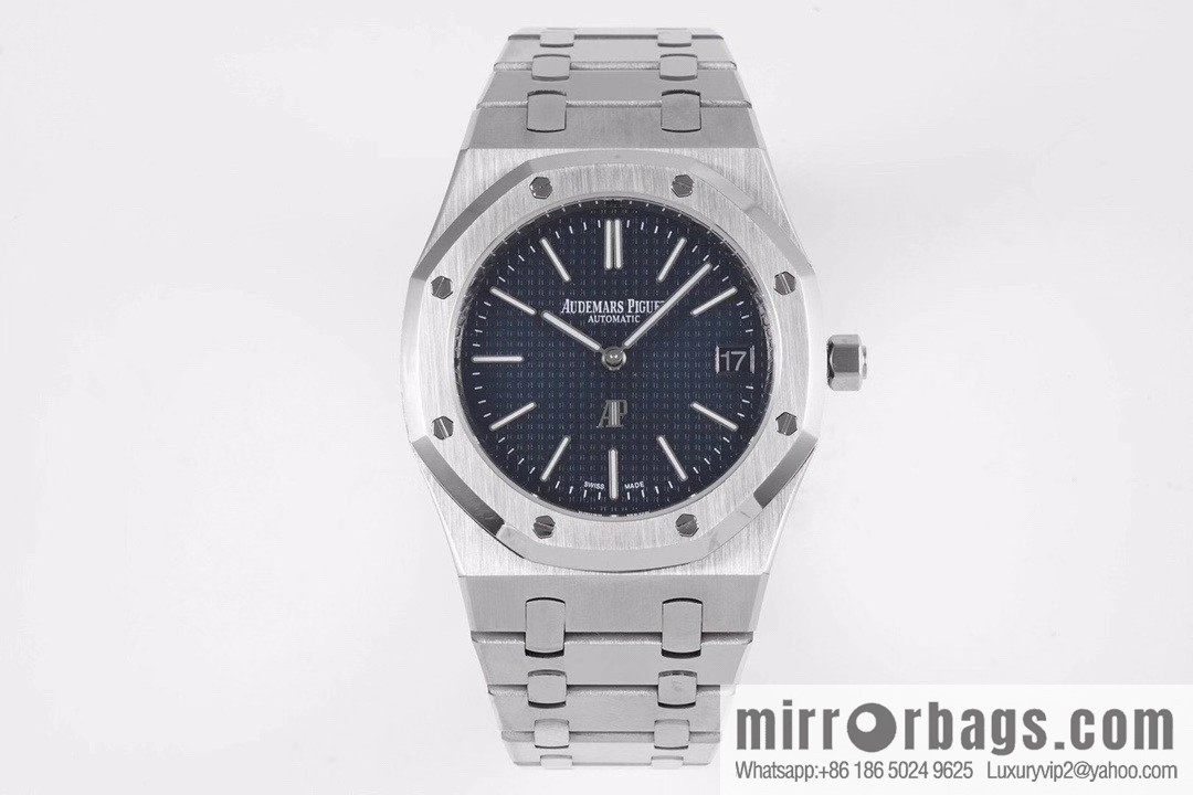 Royal Oak 15202 watch size 39mm super two-pin mechanical movement, sapphire crystal glass mirror, original Cal.2121 automatic movement