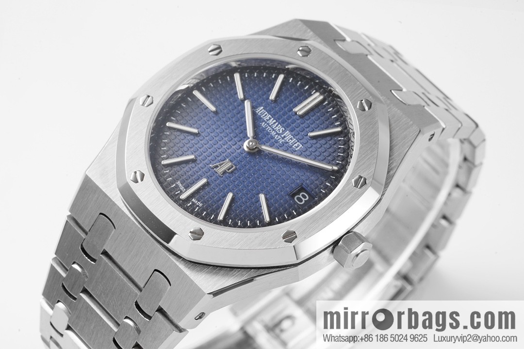 Royal Oak 15202 watch size 39mm super two-pin mechanical movement, sapphire crystal glass mirror, original Cal.2121 automatic movement