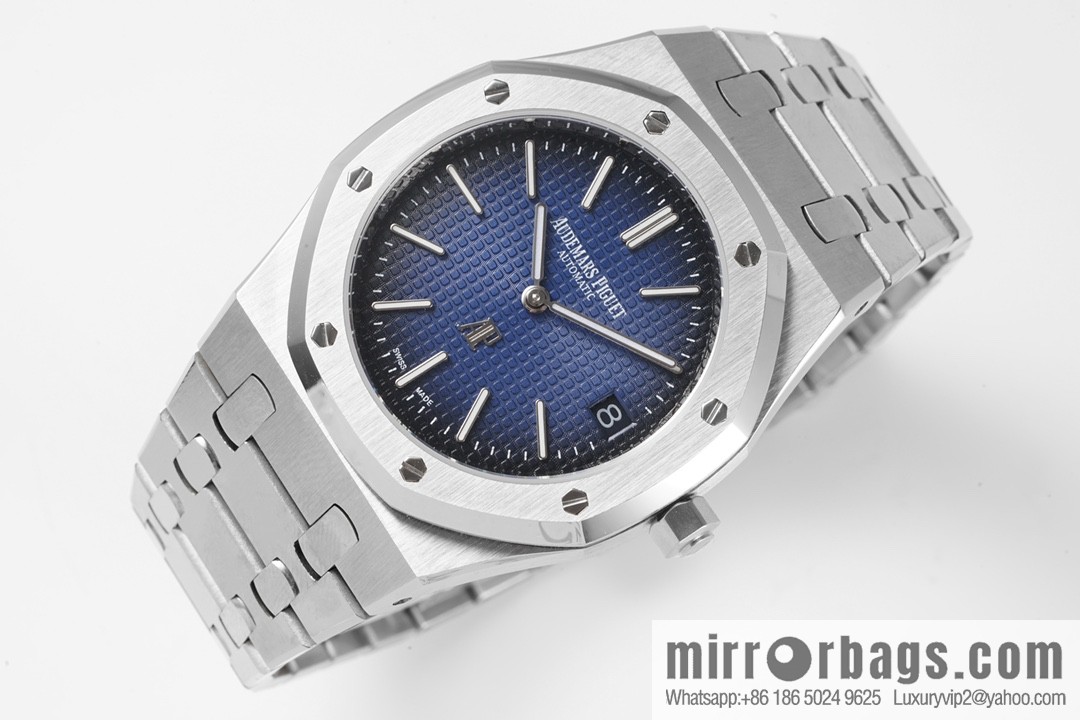 Royal Oak 15202 watch size 39mm super two-pin mechanical movement, sapphire crystal glass mirror, original Cal.2121 automatic movement