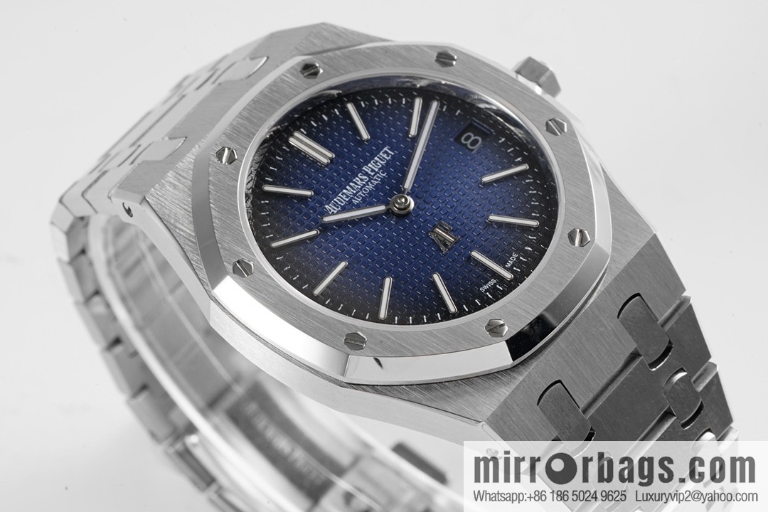 Royal Oak 15202 watch size 39mm super two-pin mechanical movement, sapphire crystal glass mirror, original Cal.2121 automatic movement