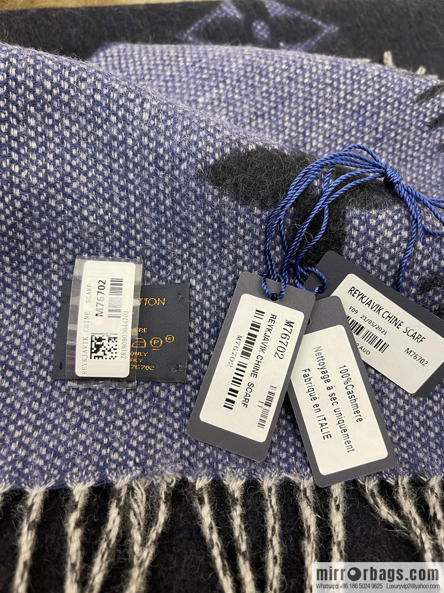 LV Louis Vuitton REYKJAVIK classic cashmere scarf M76702