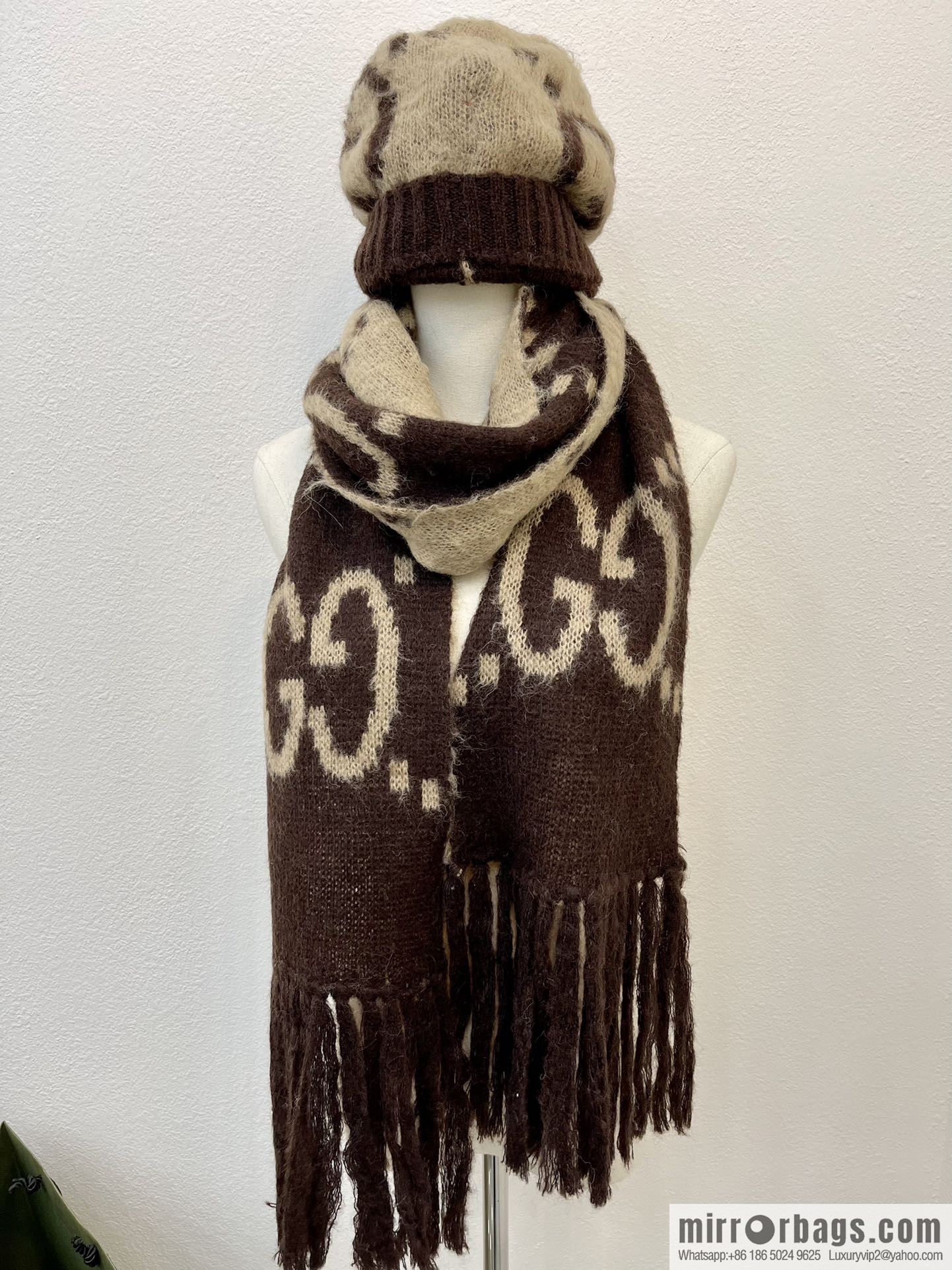 (Set) GUCCI Gucci Mohair wool towel 638680