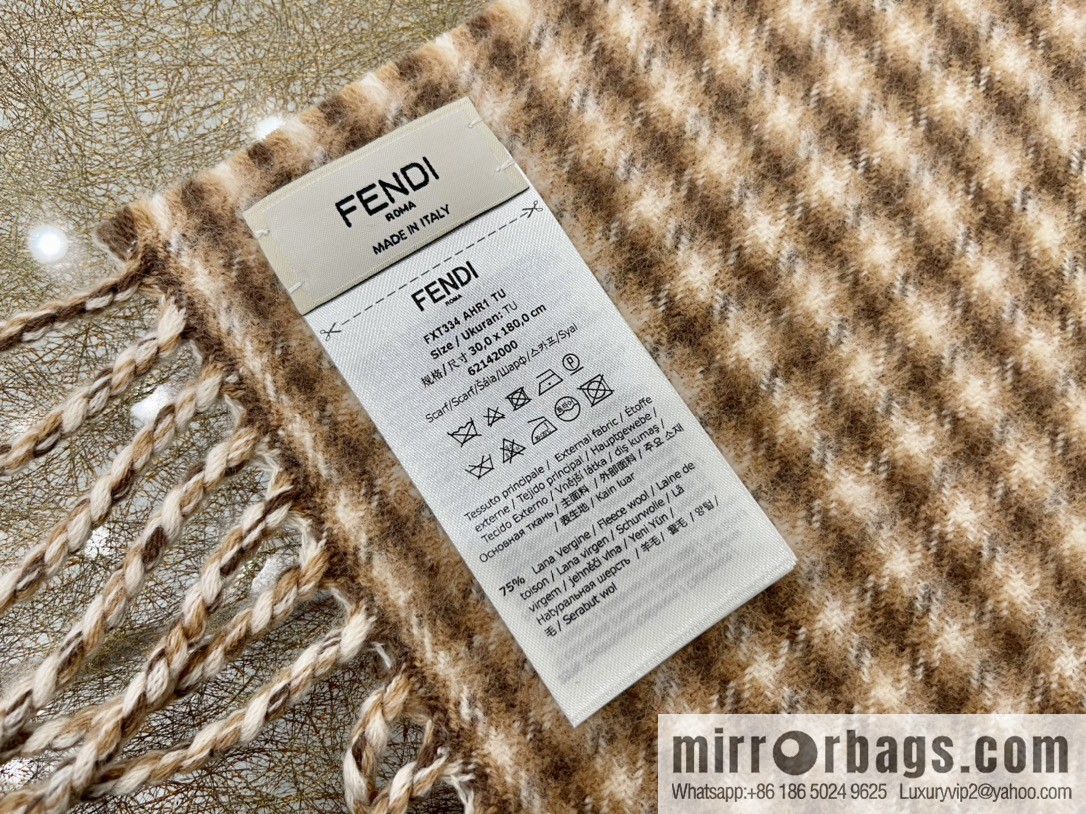FENDI Fendi Roman plaid double-sided towel