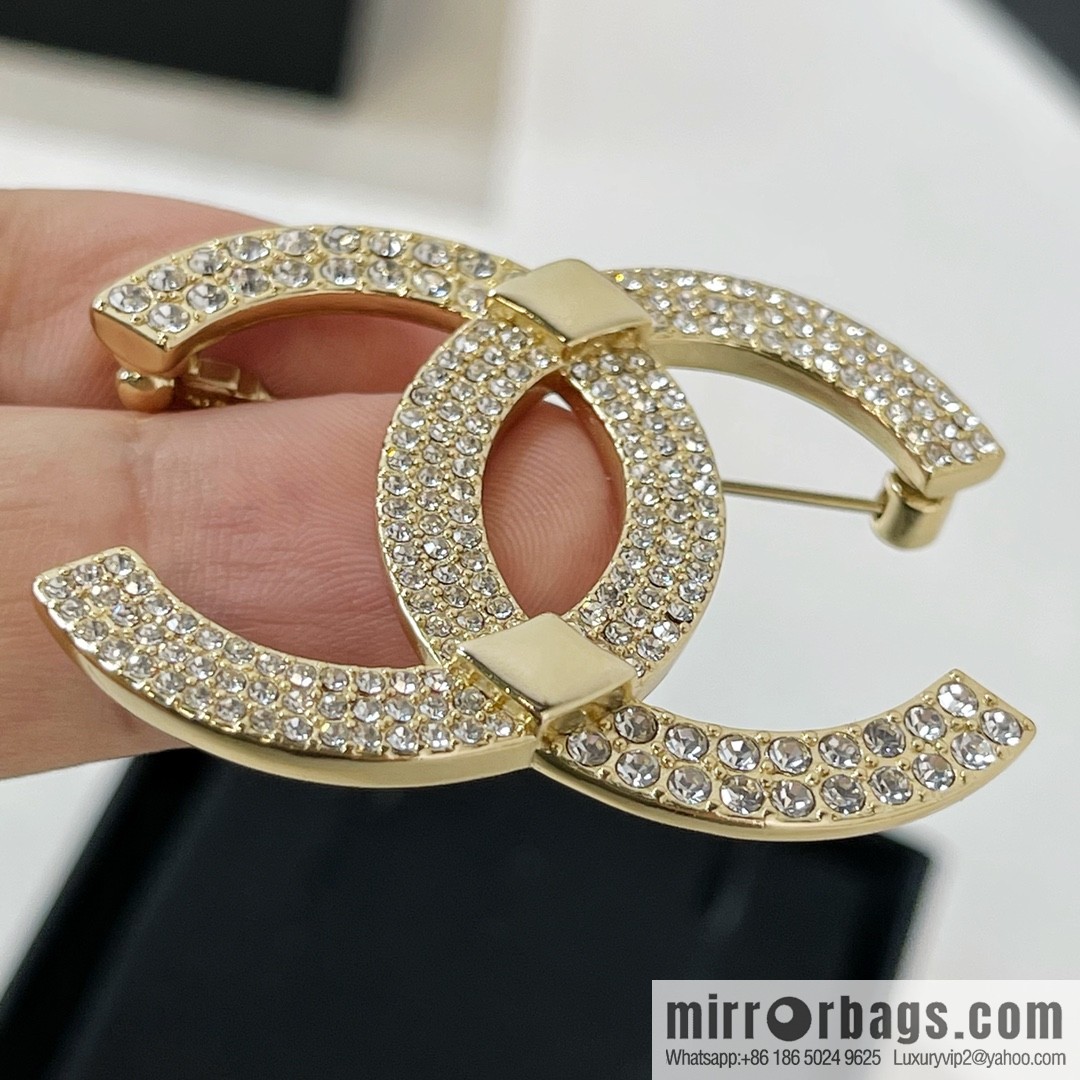 New ☑️ Chanel double c full diamond brooch