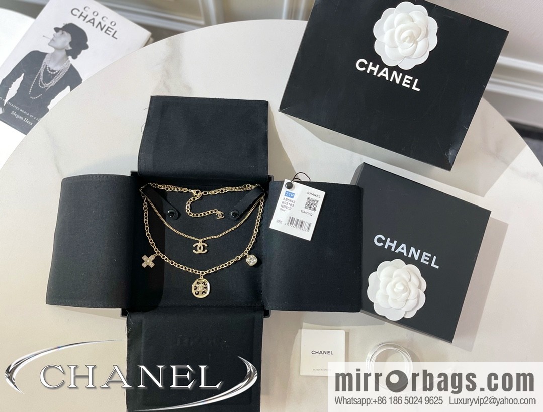 New ☑️ CHANEL Chanel double layer double c necklace