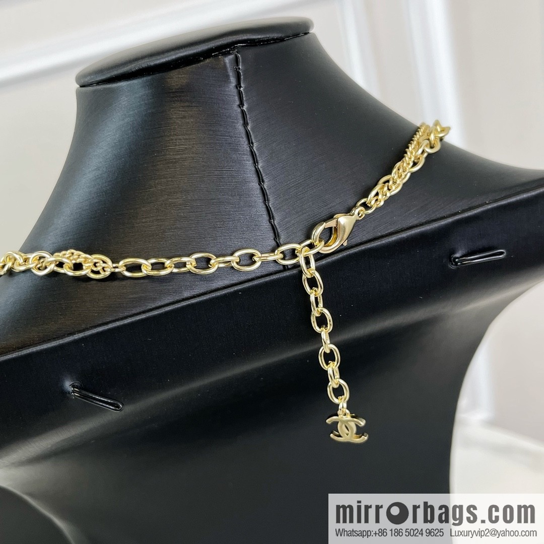 New ☑️ CHANEL Chanel double layer double c necklace