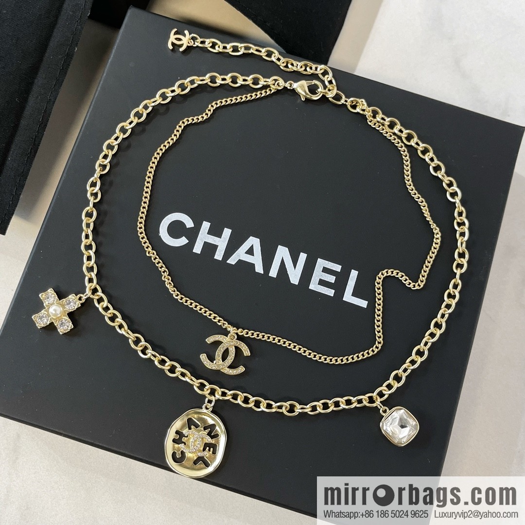 New ☑️ CHANEL Chanel double layer double c necklace