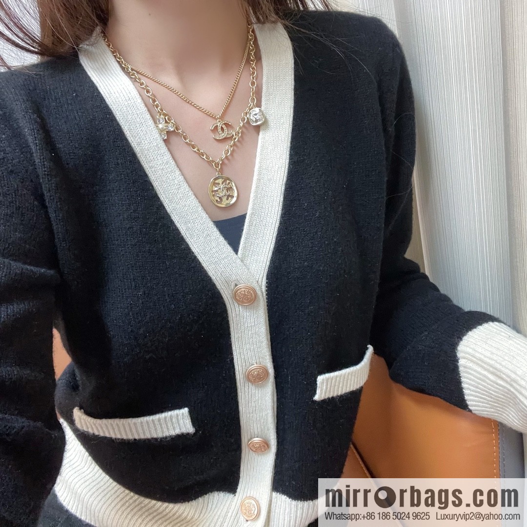 New ☑️ CHANEL Chanel double layer double c necklace