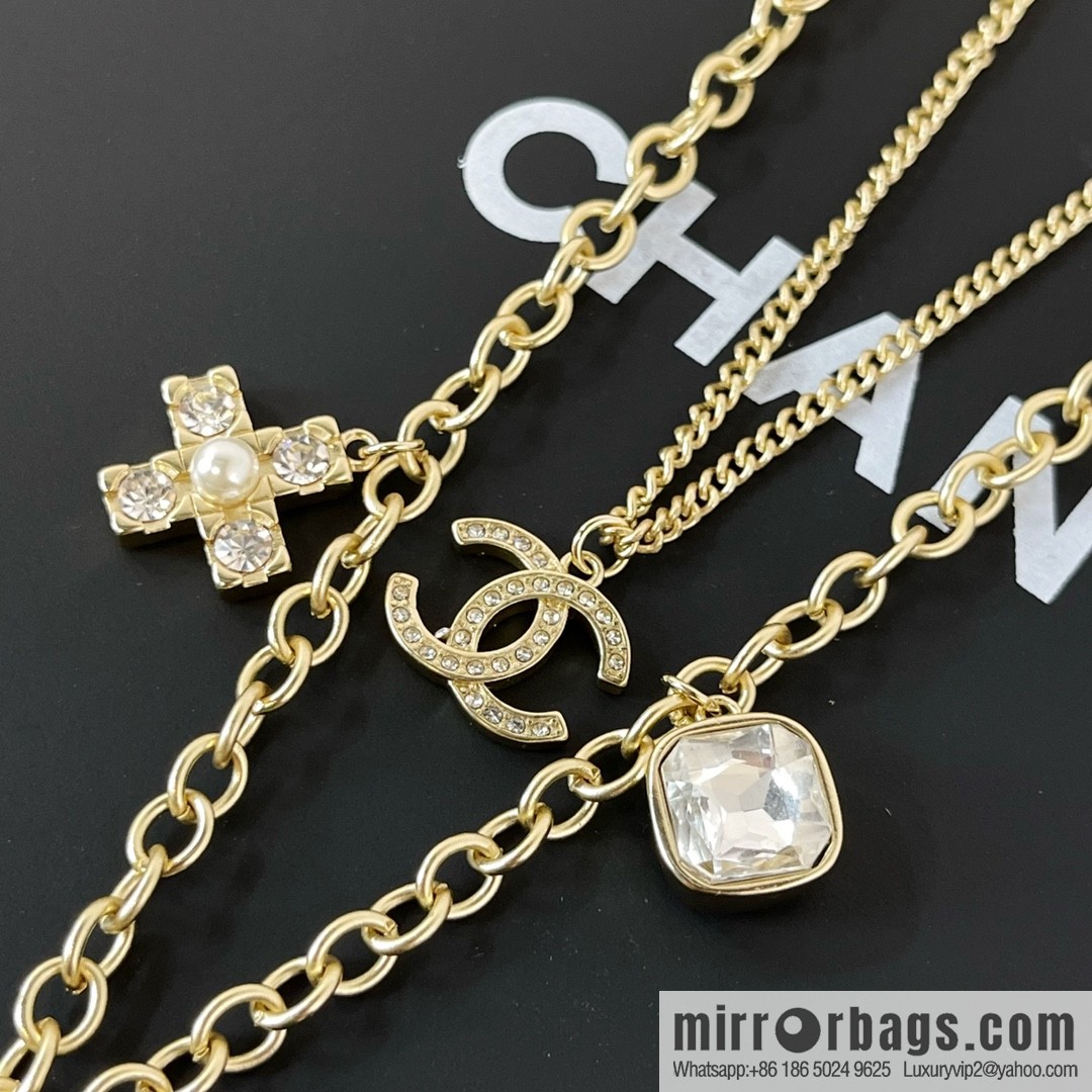 New ☑️ CHANEL Chanel double layer double c necklace