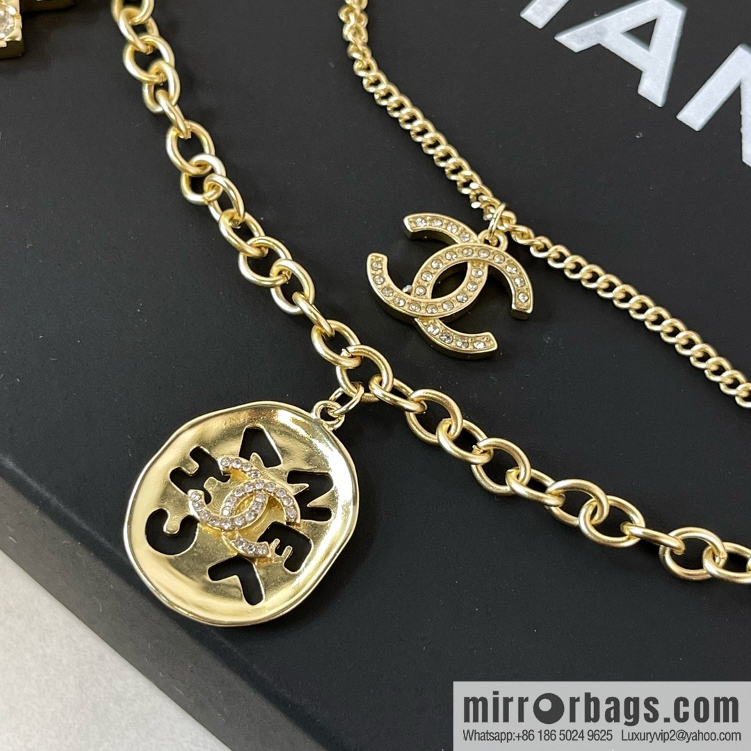 New ☑️ CHANEL Chanel double layer double c necklace