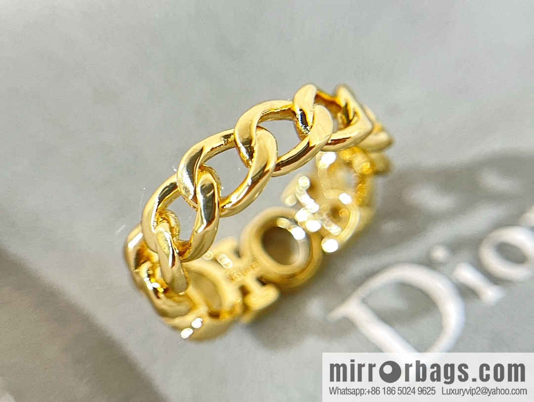 New ☑️ DIOR Dior full diamond letter ring