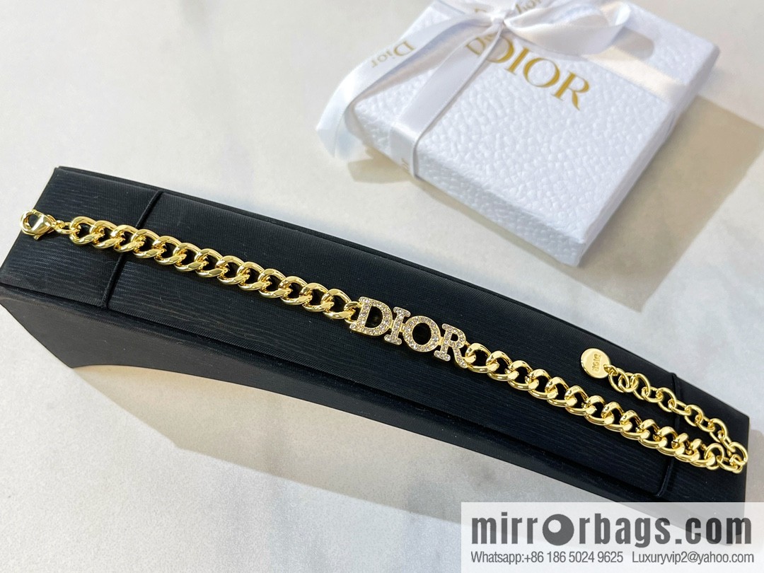 New ☑️ DIOR Dior full diamond bracelet necklace