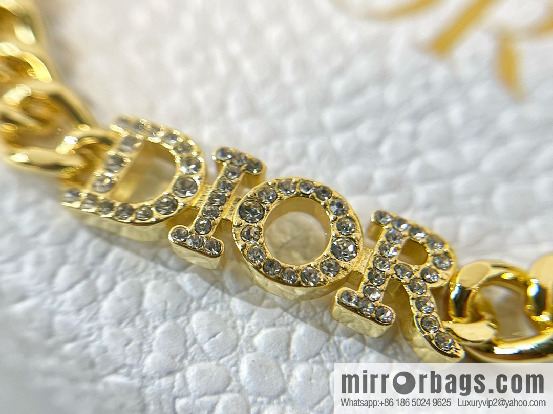 New ☑️ DIOR Dior full diamond bracelet necklace