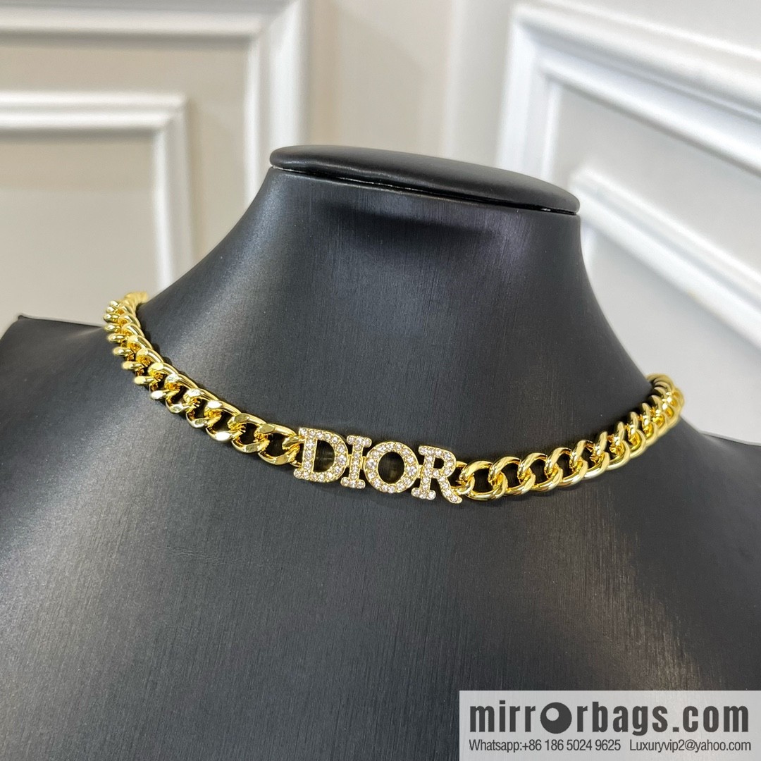 New ☑️ DIOR Dior full diamond bracelet necklace