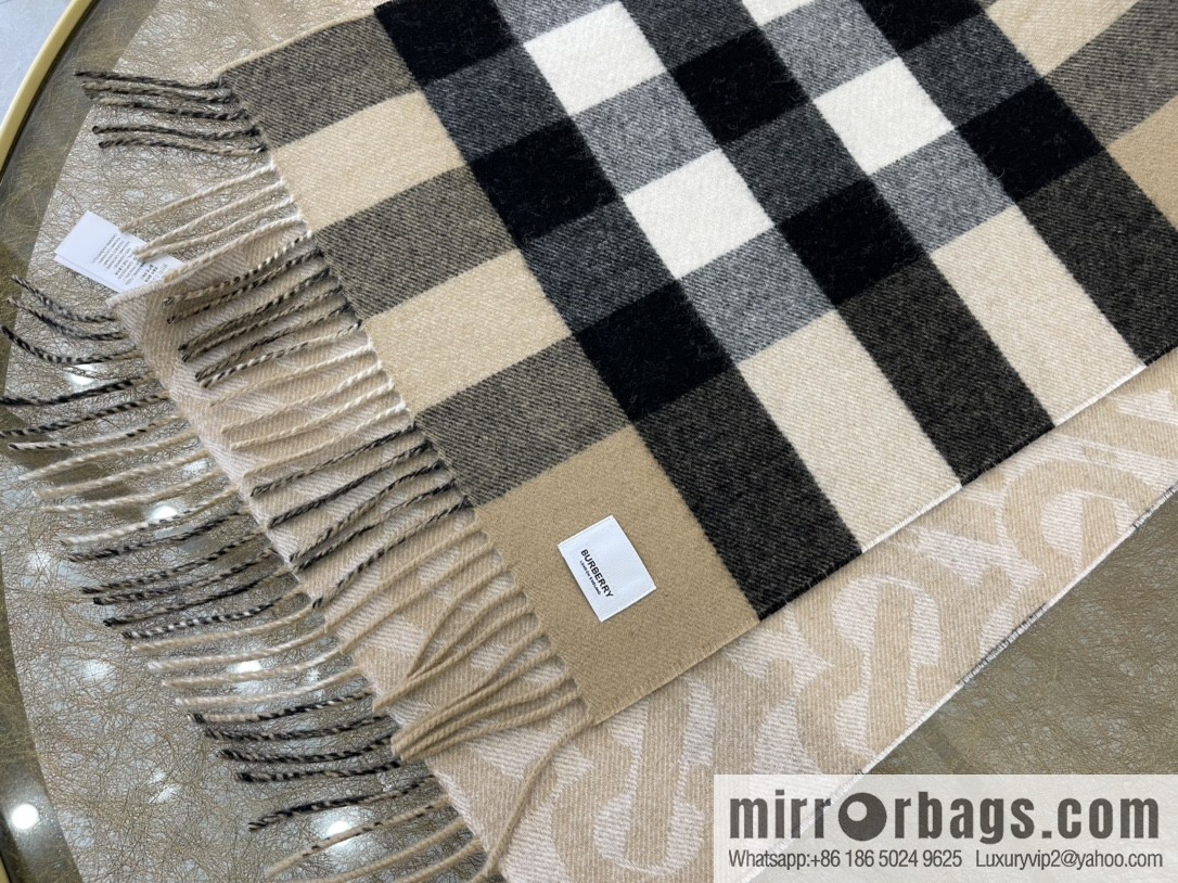 Burberry Jacquard Worsted Cashmere Scarf