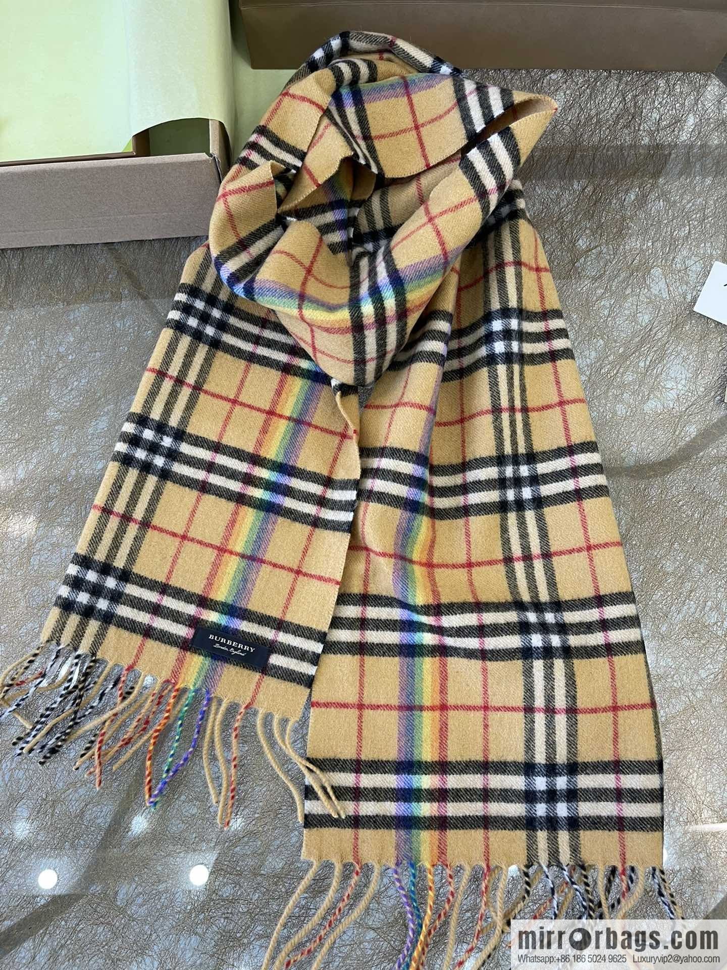 Burberry Rainbow Cashmere Scarf