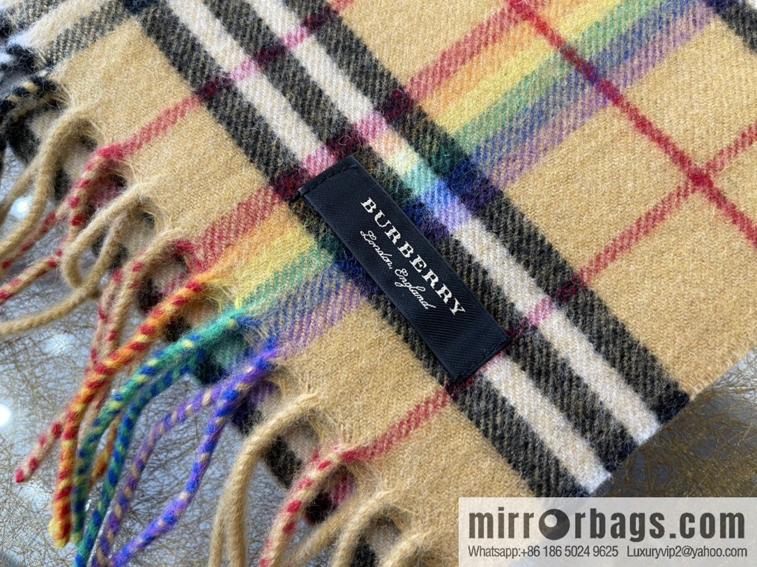 Burberry Rainbow Cashmere Scarf
