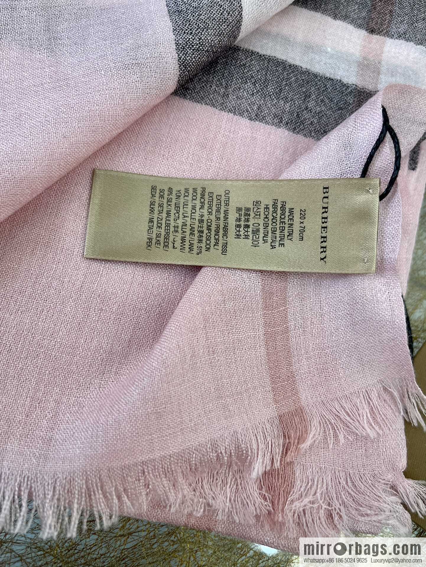 Burberry Burberry Thin Silk Hair Classic Long Towel
