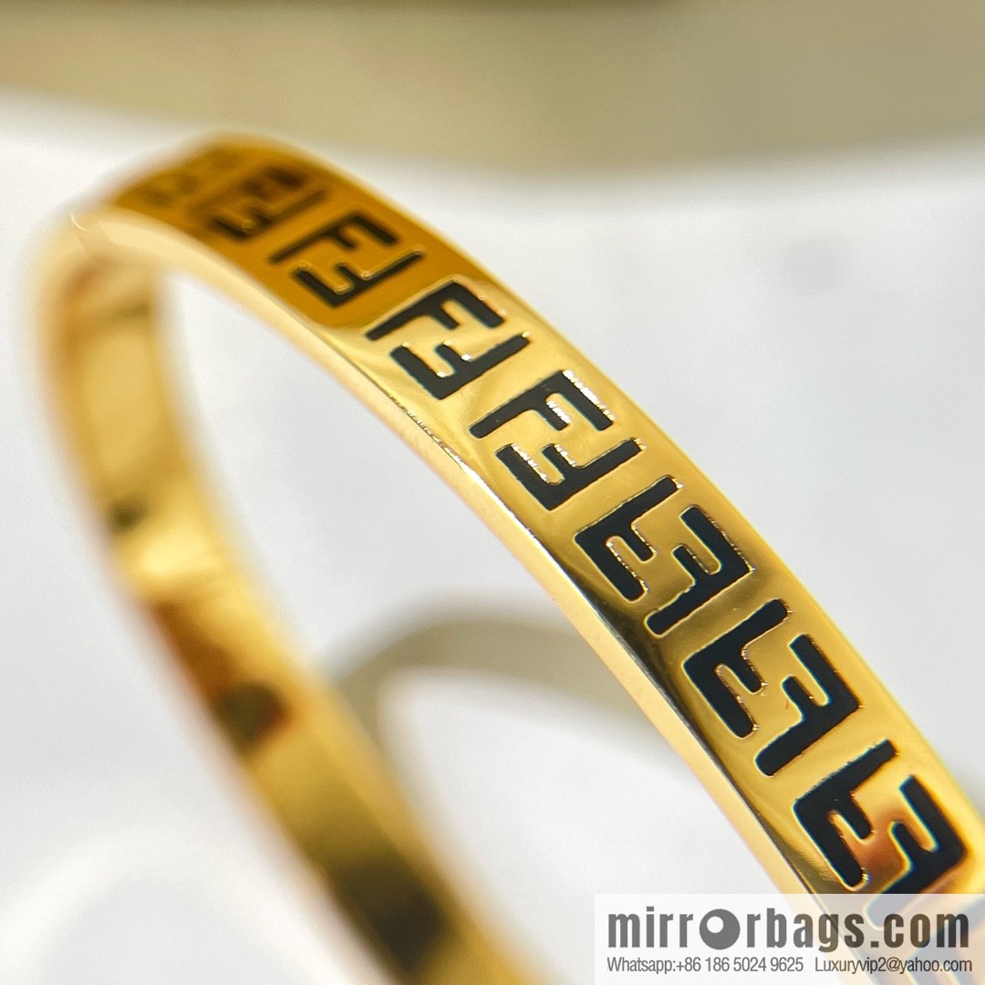 Fendi FF gold bracelet