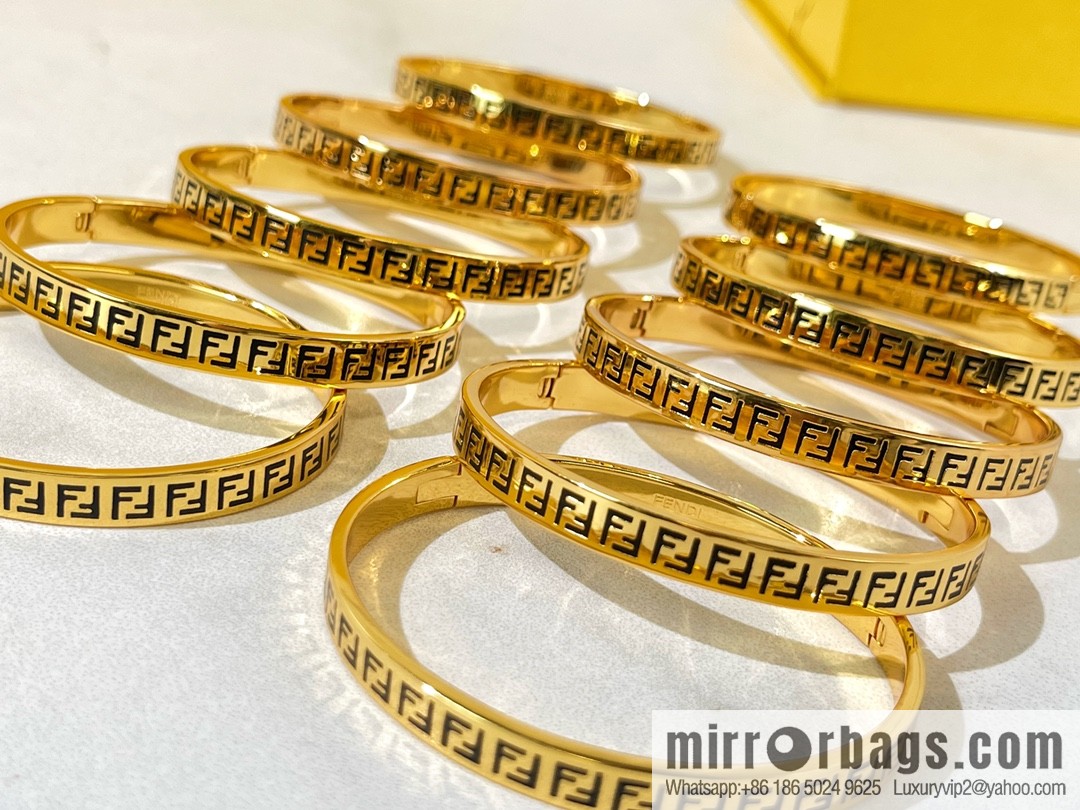 Fendi FF gold bracelet