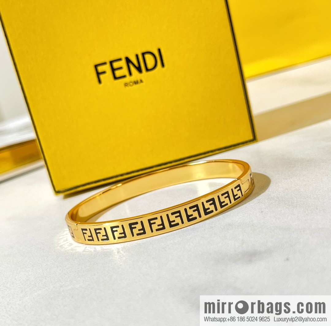 Fendi FF gold bracelet