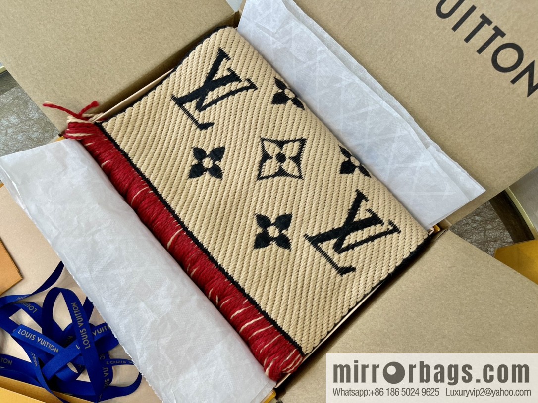 LV Louis Vuitton double-sided wool scarf M73886