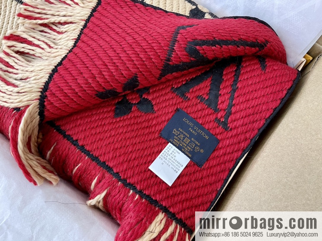 LV Louis Vuitton double-sided wool scarf M73886