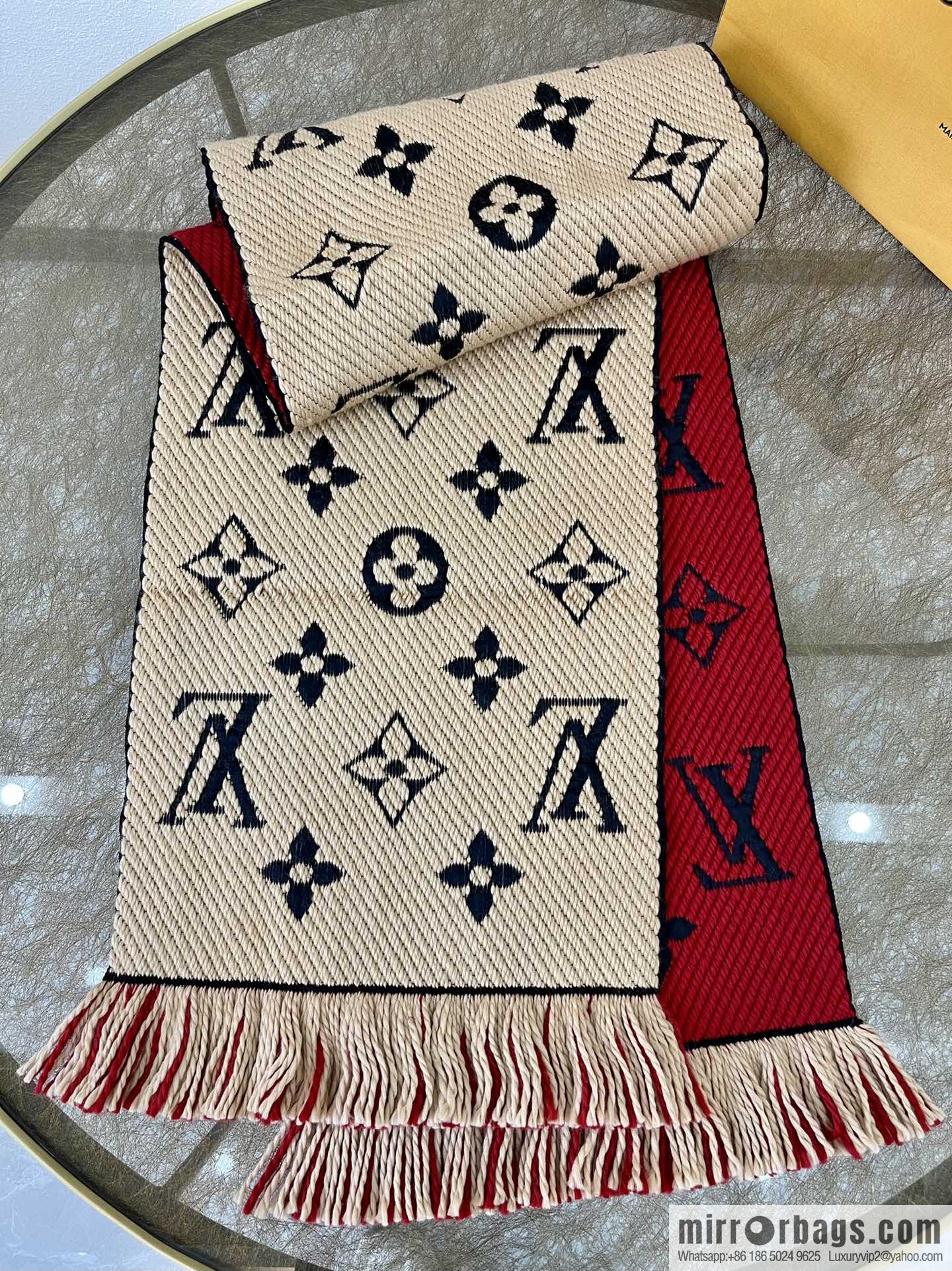 LV Louis Vuitton double-sided wool scarf M73886