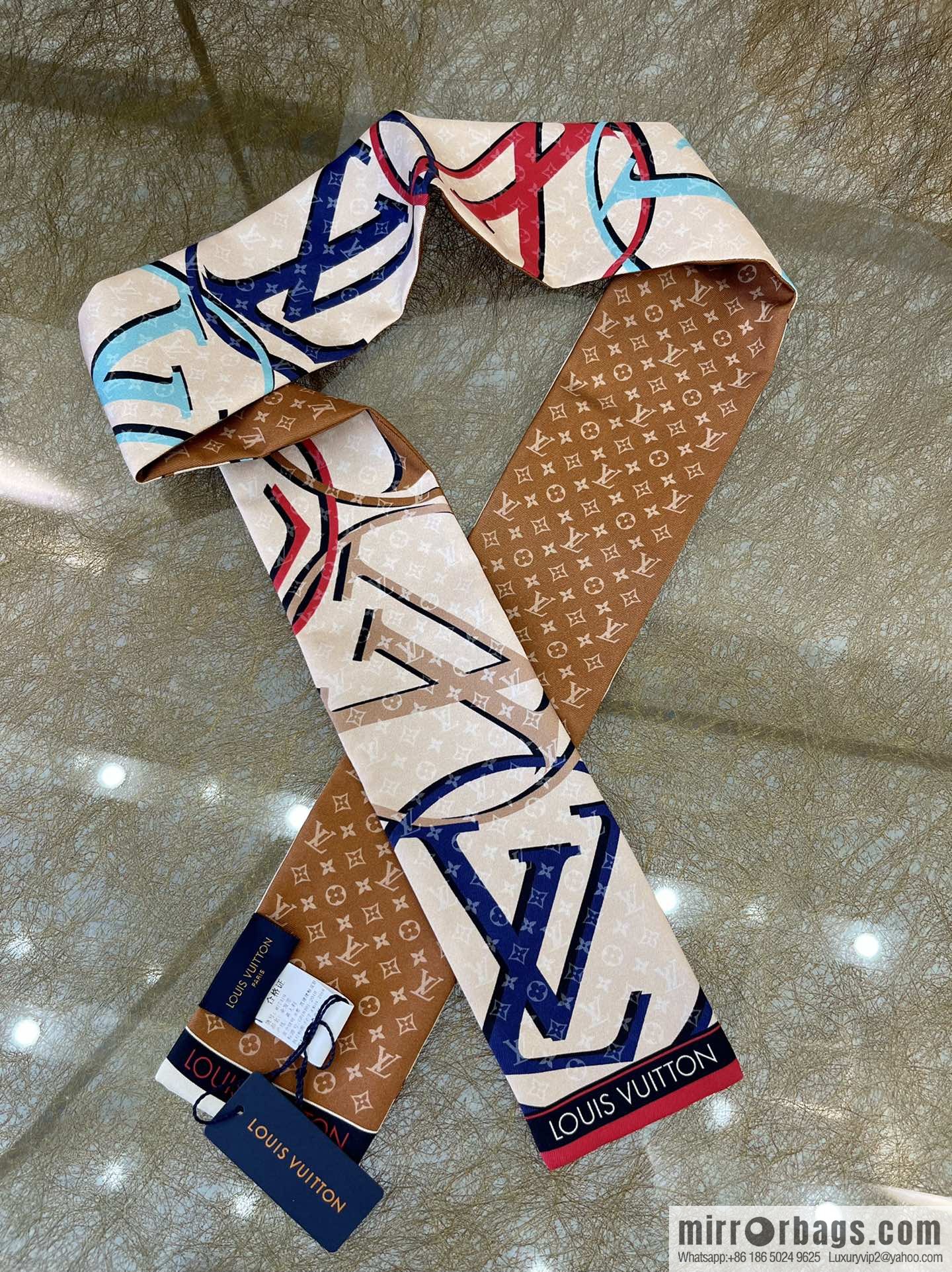 LV Louis Vuitton Planet silk headband M77319