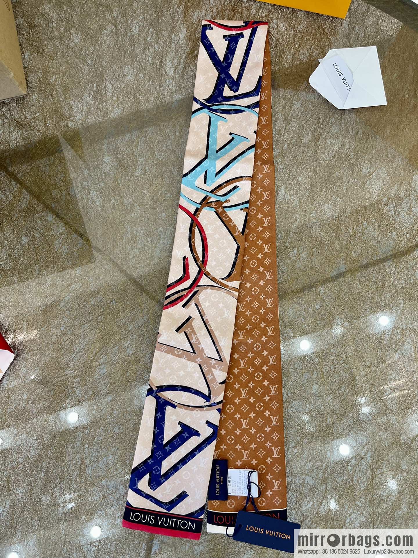 LV Louis Vuitton Planet silk headband M77319