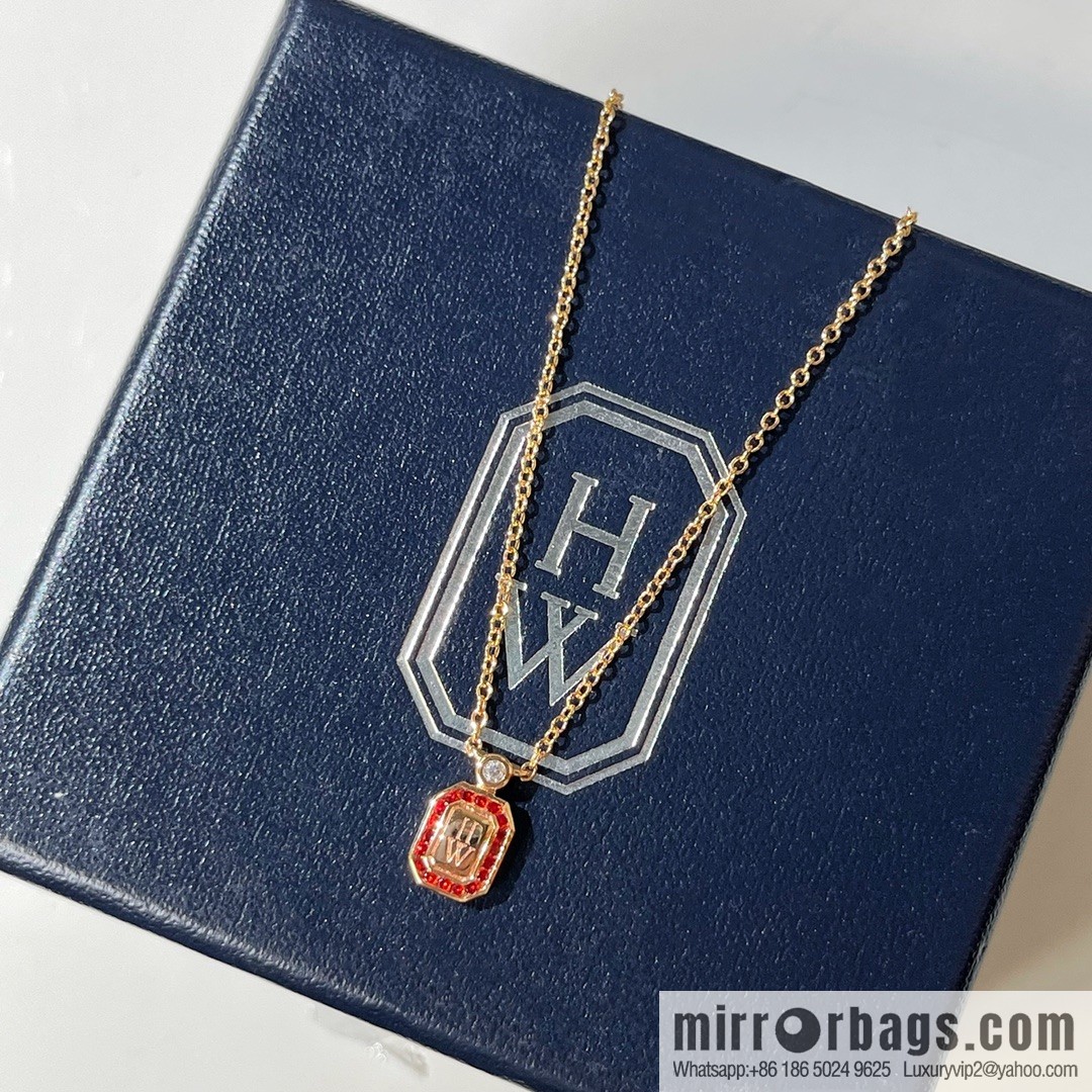 HARRY WINSTON HW Ruby, square necklace