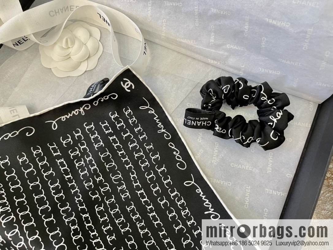 CHANEL CHANEL CC Letter 100% Silk Small Square