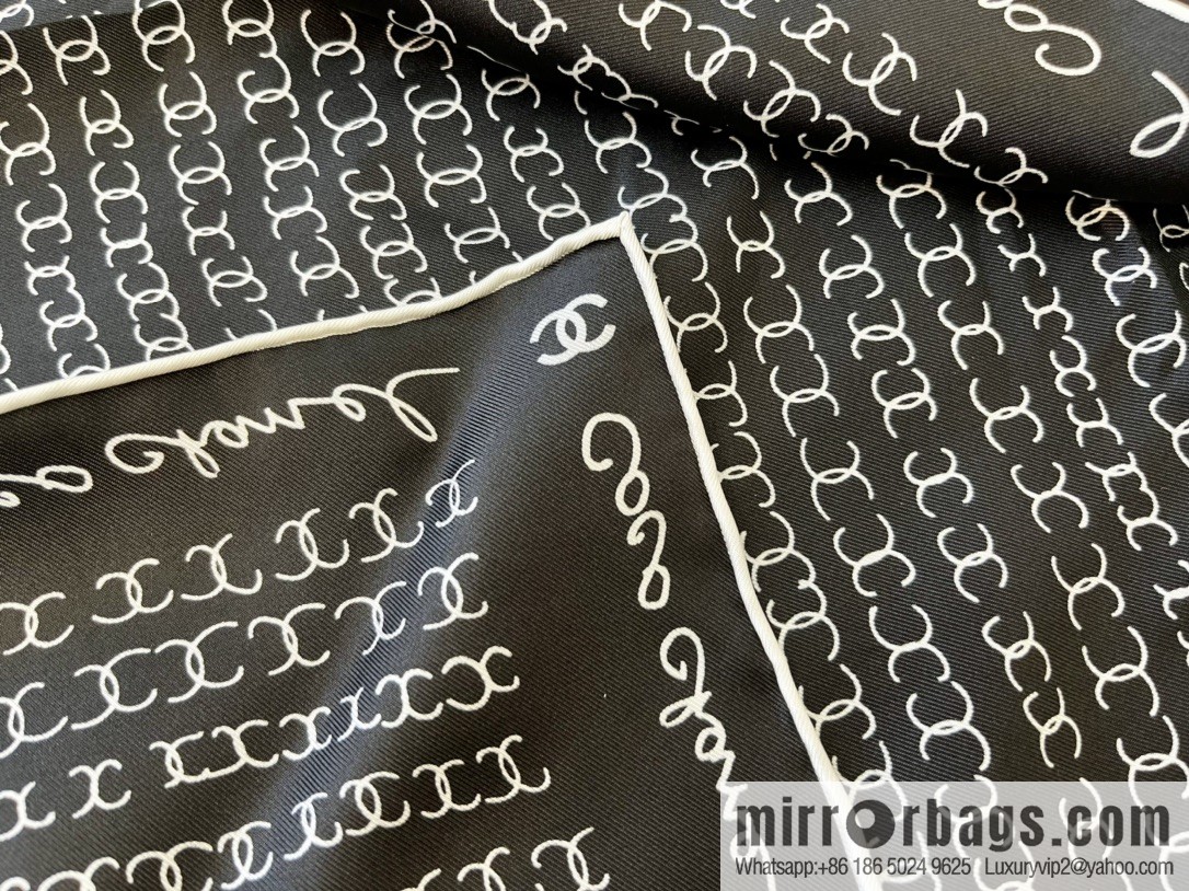 CHANEL CHANEL CC Letter 100% Silk Small Square