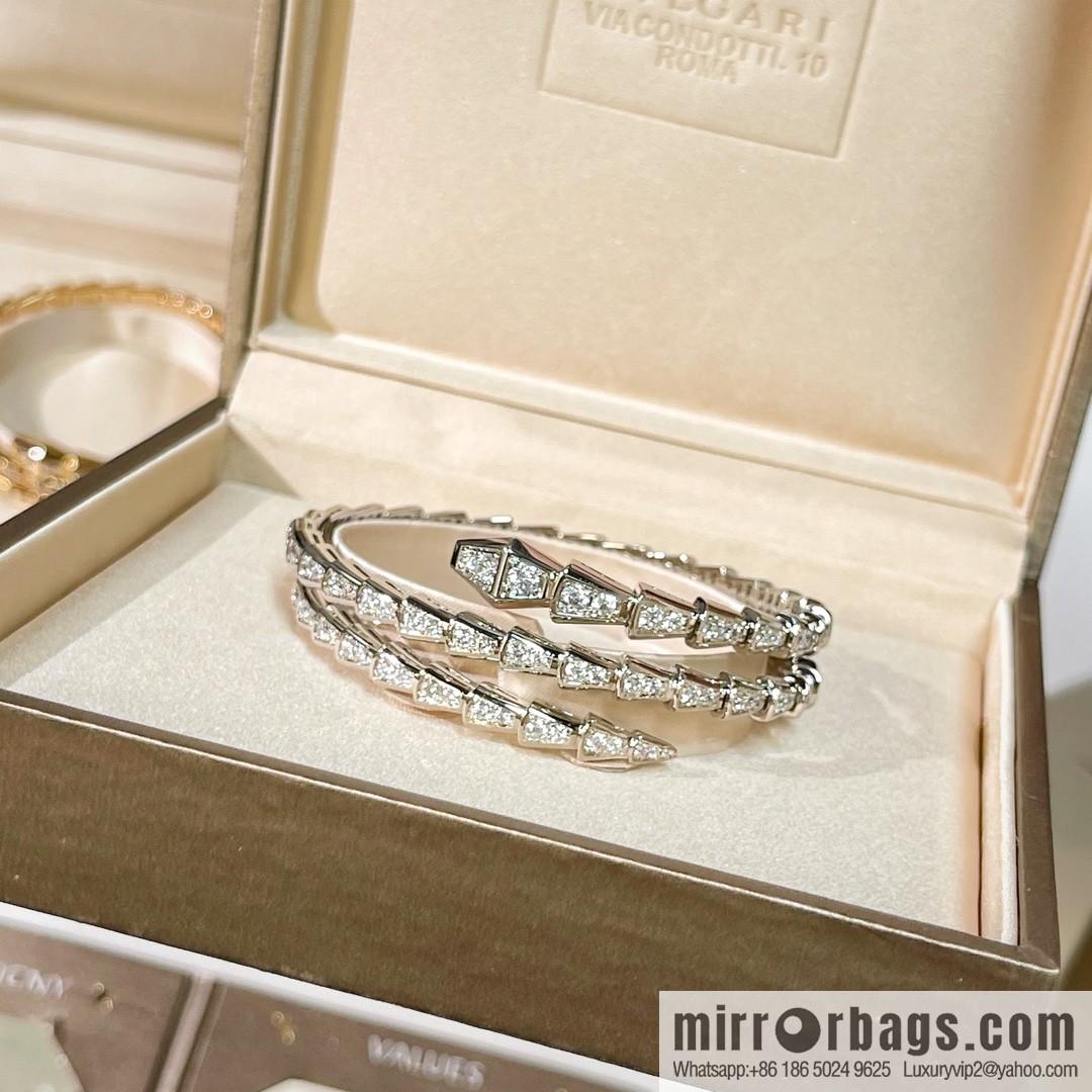 BVLGARI Bulgari Full Diamond Snake Bone Bracelet Bracelet