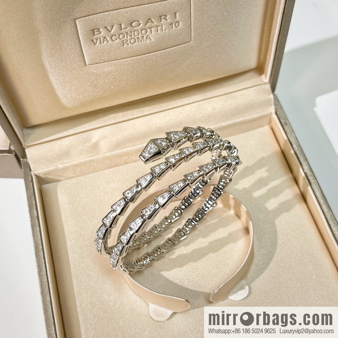 BVLGARI Bulgari Full Diamond Snake Bone Bracelet Bracelet