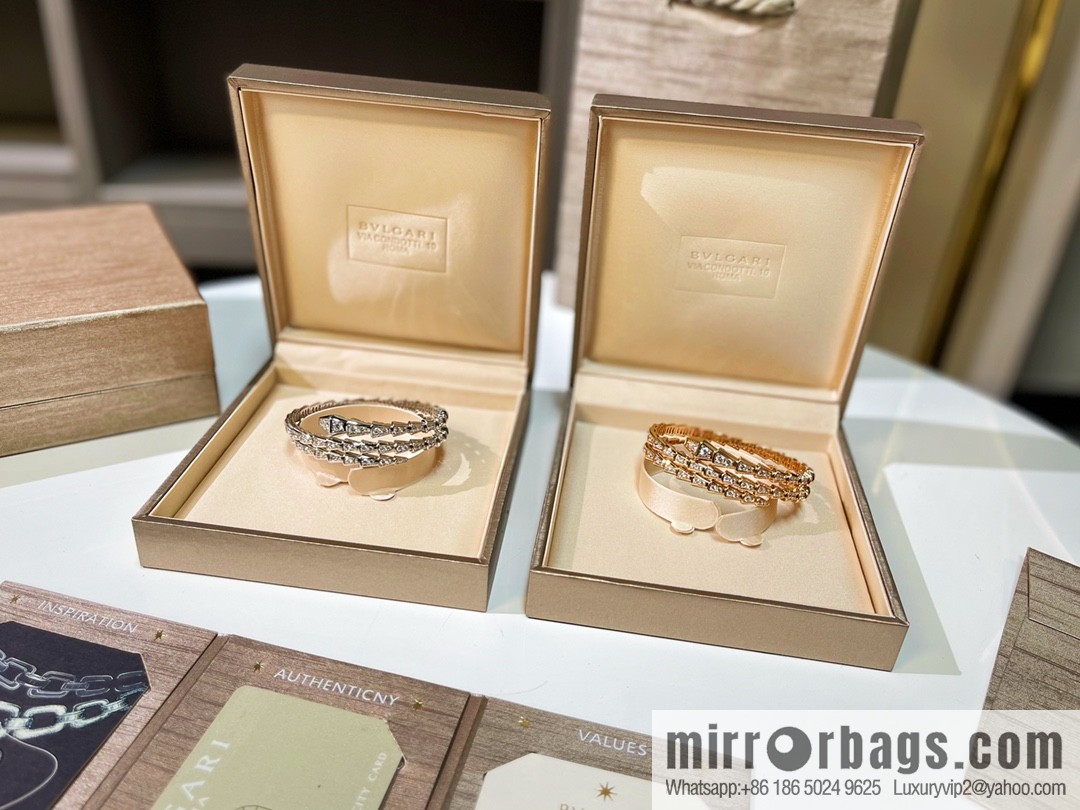 BVLGARI Bulgari Full Diamond Snake Bone Bracelet Bracelet