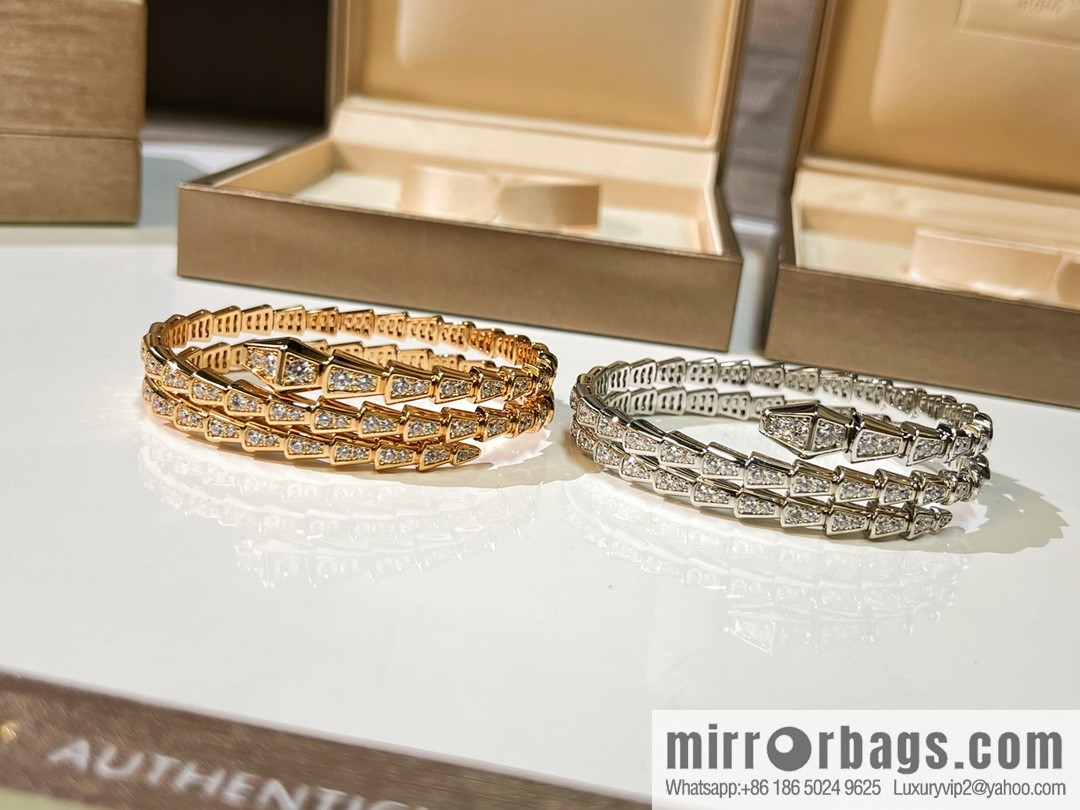 BVLGARI Bulgari Full Diamond Snake Bone Bracelet Bracelet