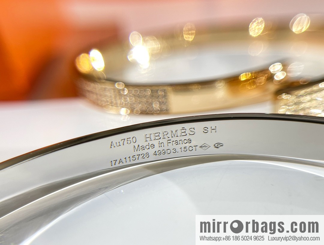 Hermès HERMES Kelly full diamond bracelet bracelet