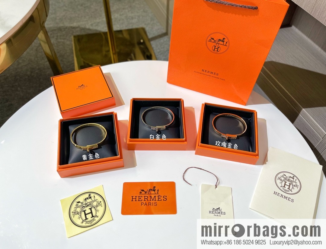 Hermès HERMES Kelly half diamond bracelet bracelet
