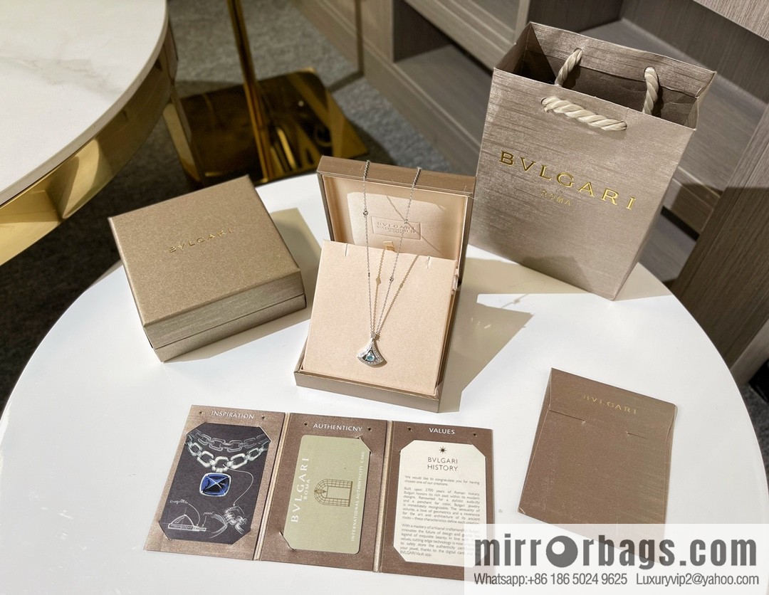 BVLGARI Bulgari new DIVAS 'DREAM sapphire fan necklace