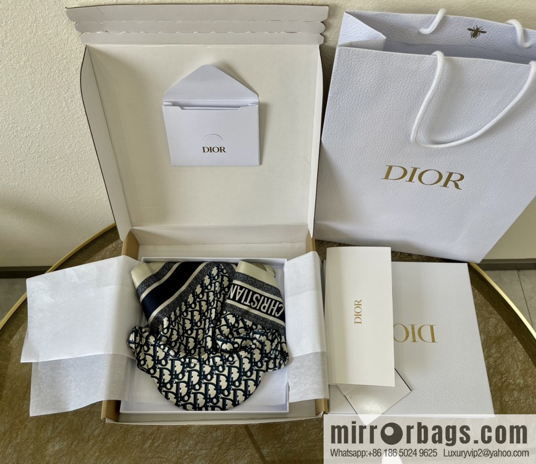 Dior 100% Mulberry Silk Sun Hat & Squares