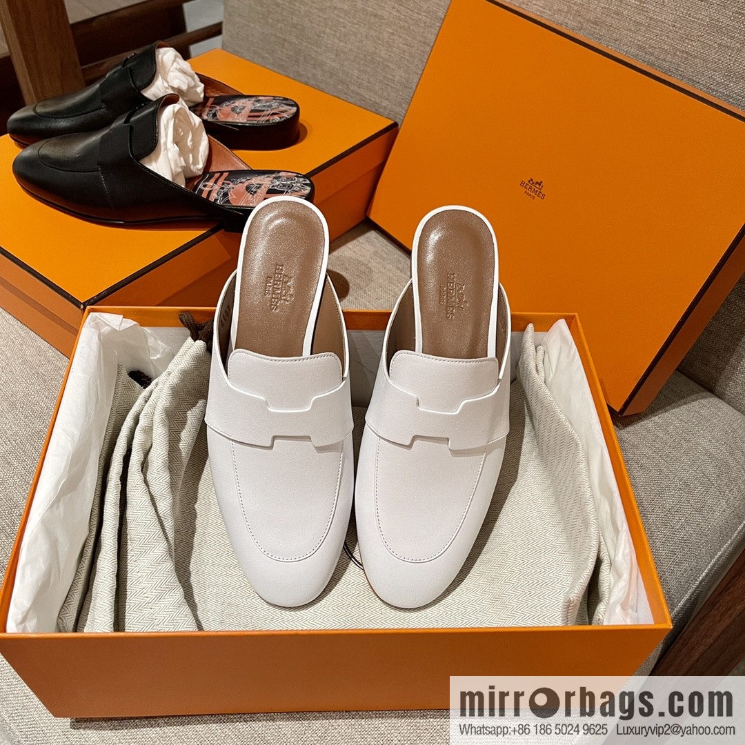 HERMES Hermès 2022 Latest Loafers Half-tow Catena Muller Shoes