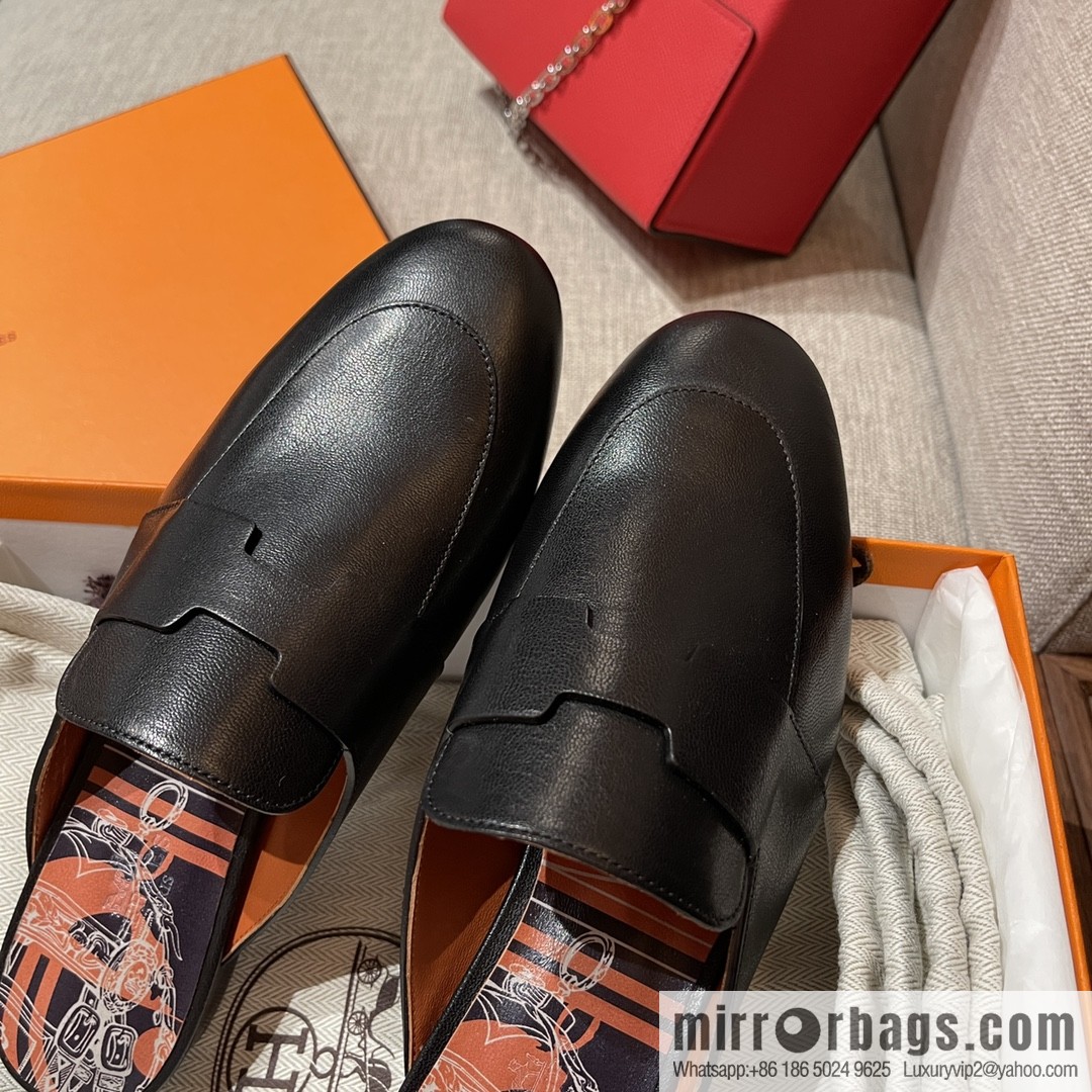 HERMES Hermès 2022 Latest Loafers Half-tow Catena Muller Shoes