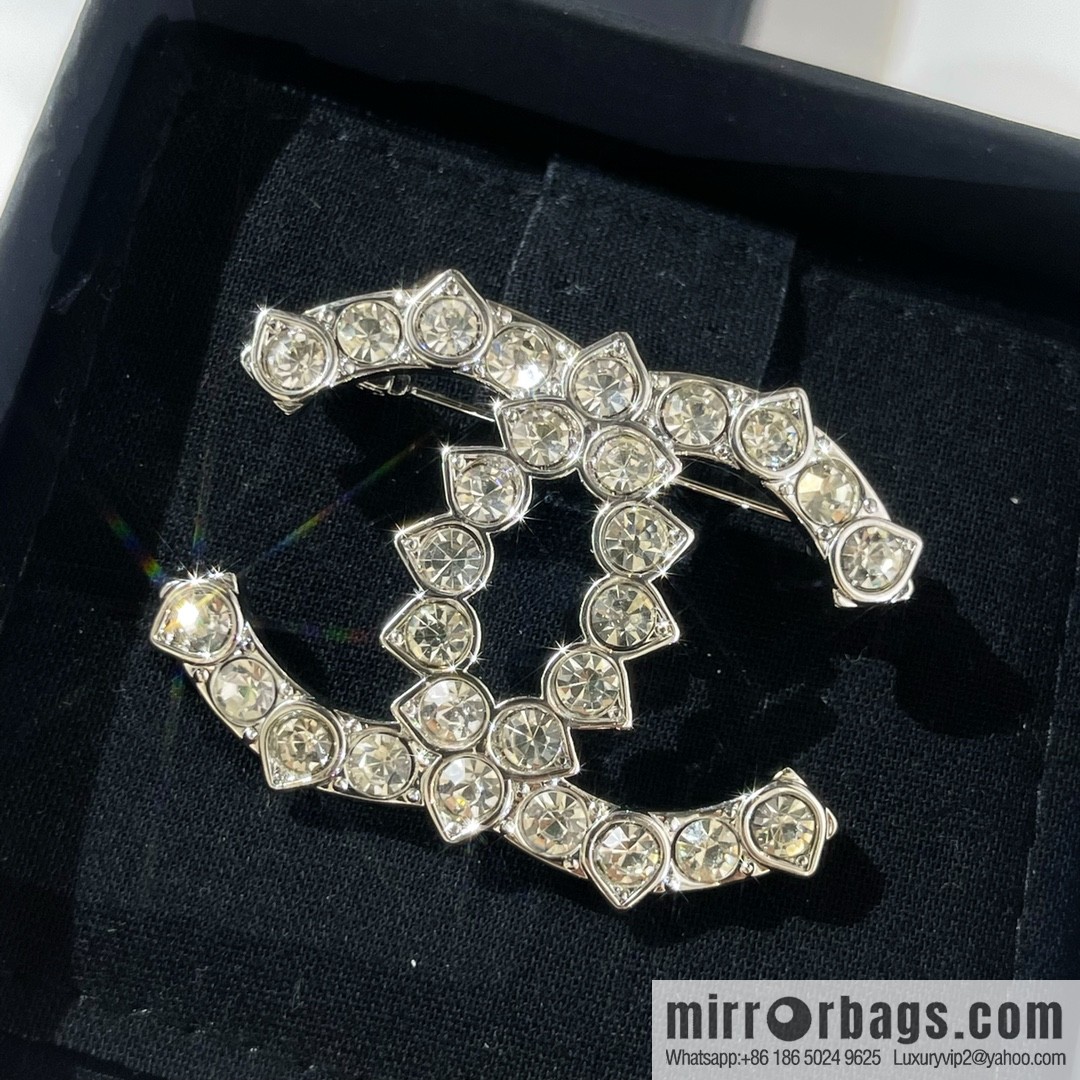 New ☑️ Chanel double c full diamond brooch