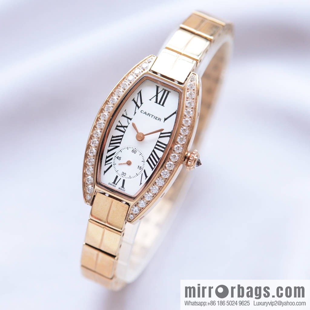 Cartier-CARTIER MINI wine barrel two and a half needle women's watch, imported quartz movement