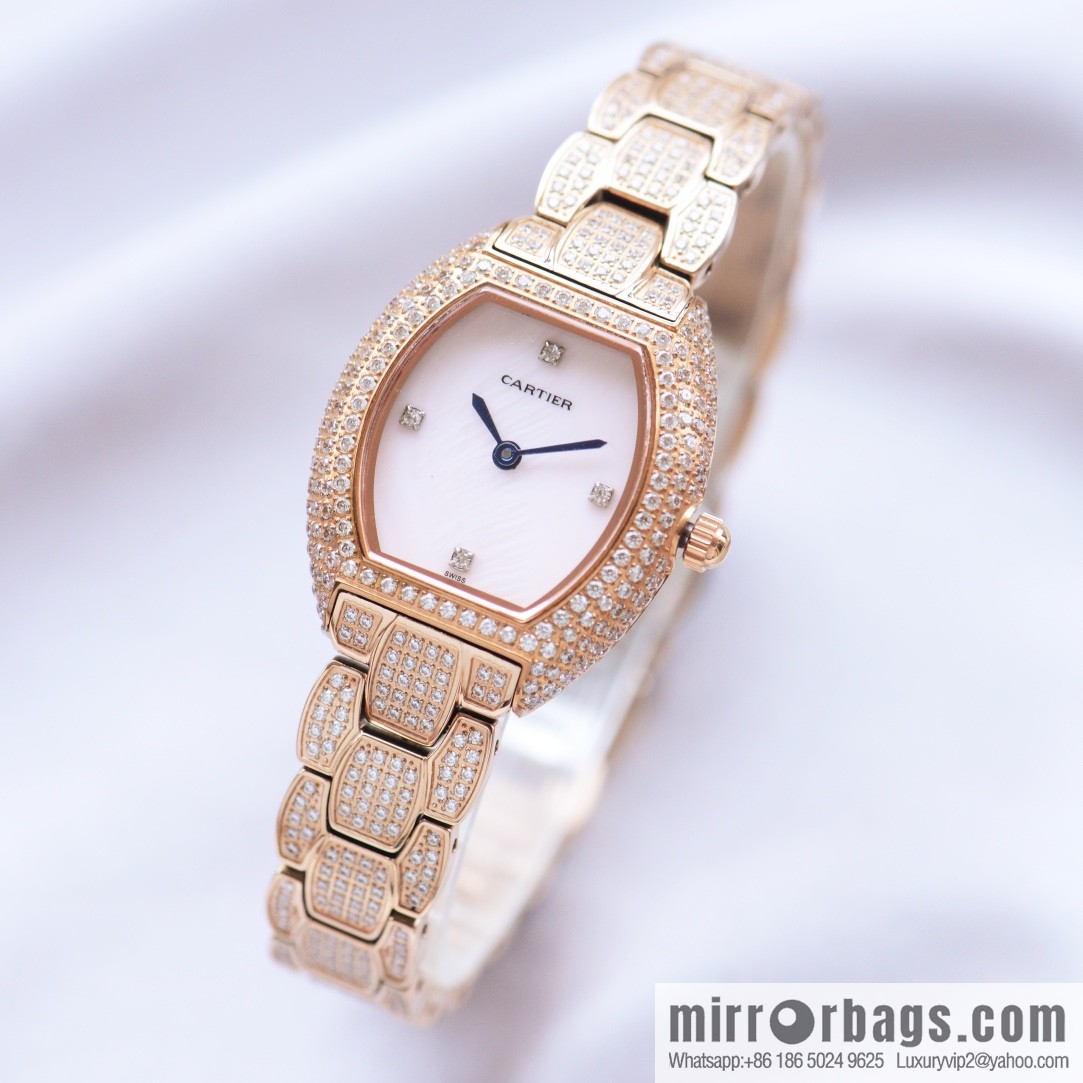 Gypsy 🌸 Cartier-Cartier Mini lady barrel type, using the original imported Swiss quartz movement