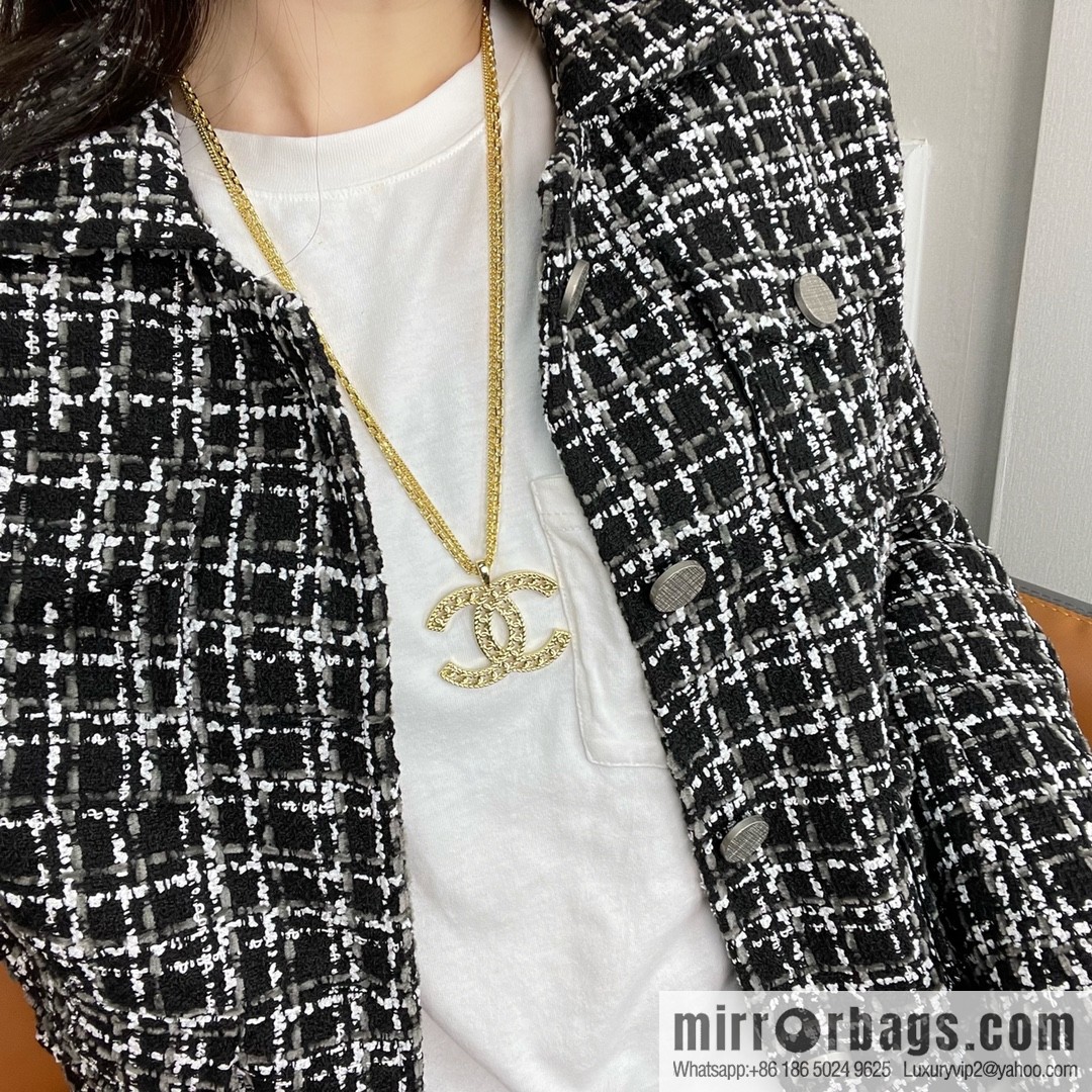 New ☑️ CHANEL Chanel double layer double c cut-out necklace