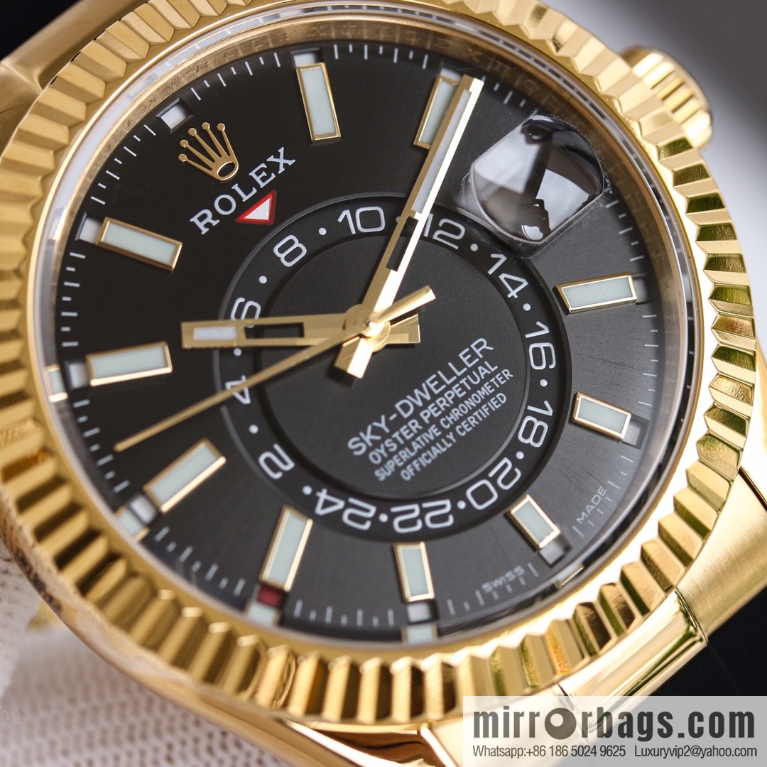 H8 Rolex Sky-Dweller Skywalker Rolex Ring Command Triangle Pit Pattern
