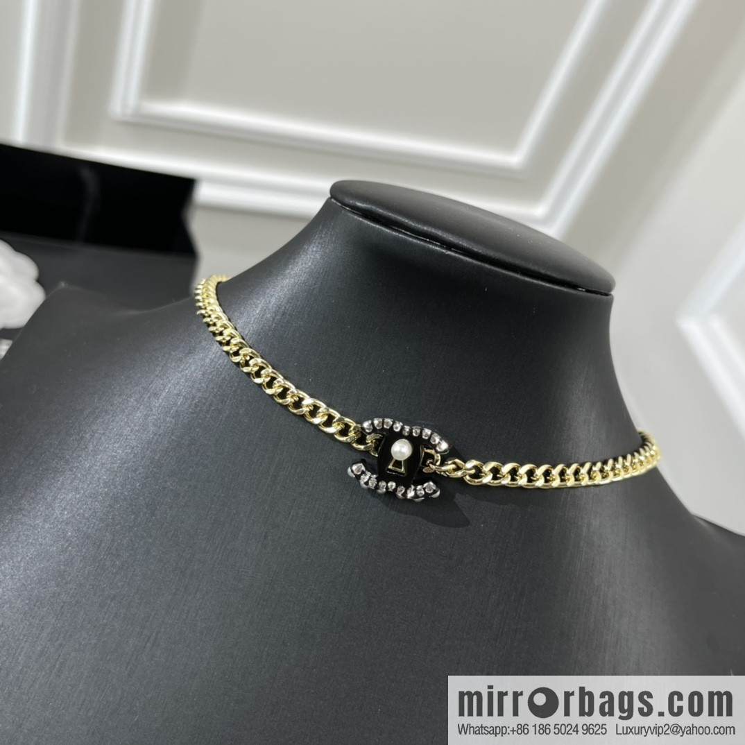 New ☑️ CHANEL Chanel acrylic pearl necklace bracelet